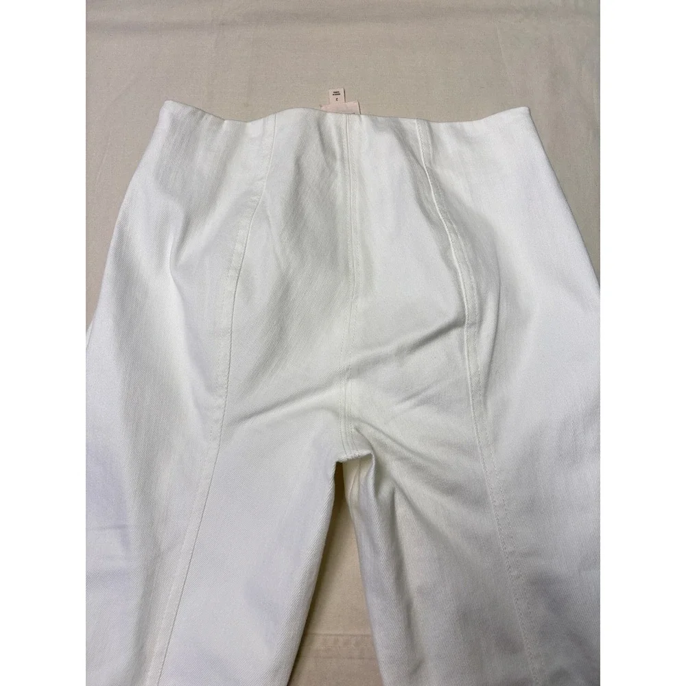 Cinq a Sept Tous Les Jours White High Waisted Flare Slit Hem Womens 2 W26 L26‎